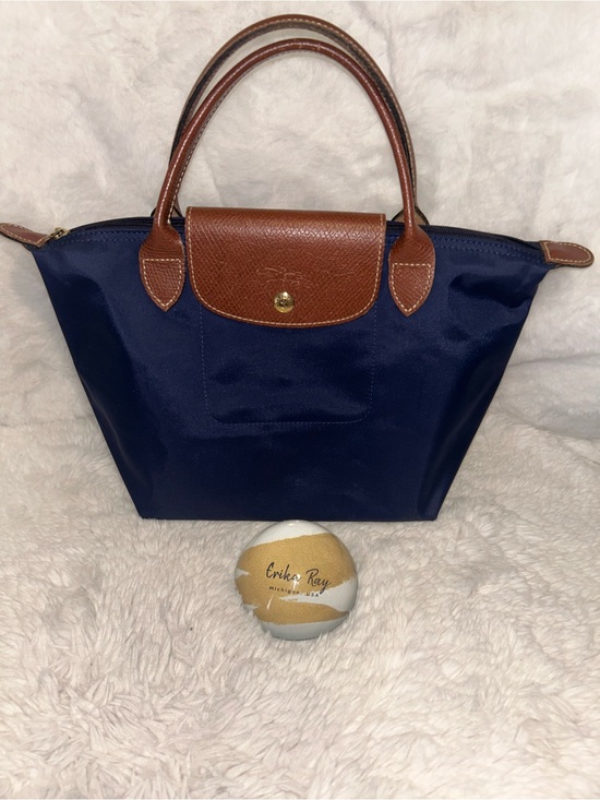 Longchamp Handbags - Longchamp Le Pliage Small Navy Tote Bag